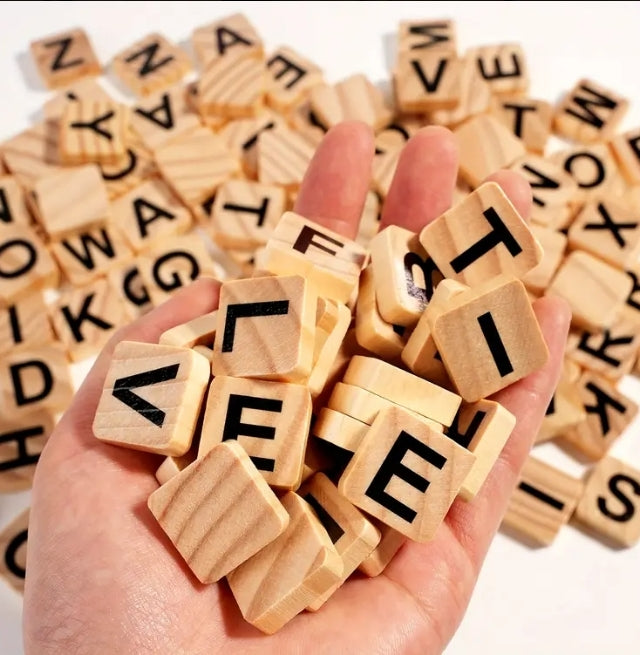 Wooden Alphabet Letter Blocks Learning Set for Kids