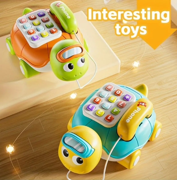 Turtle Phone Pull-Along Learning Toy