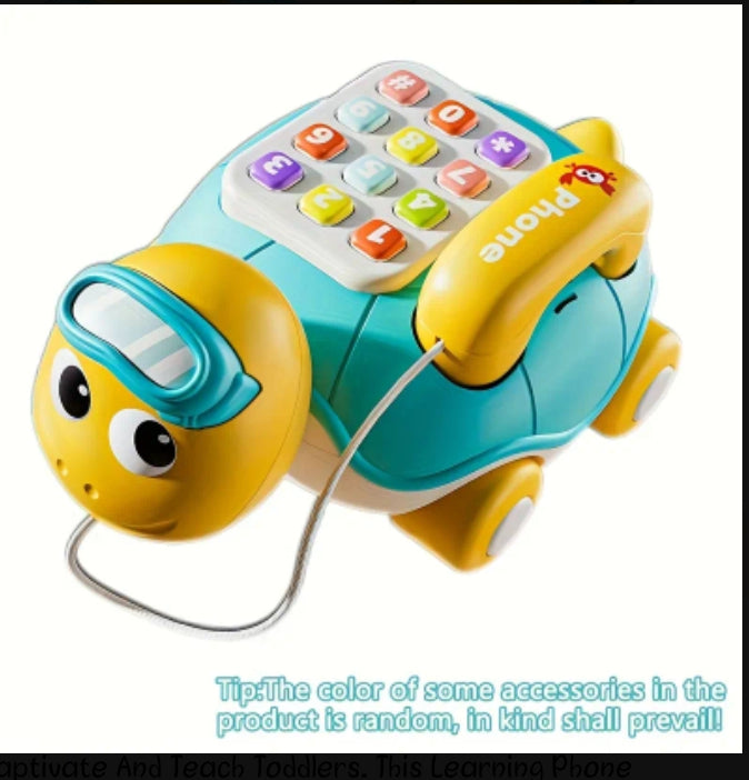 Turtle Phone Pull-Along Learning Toy