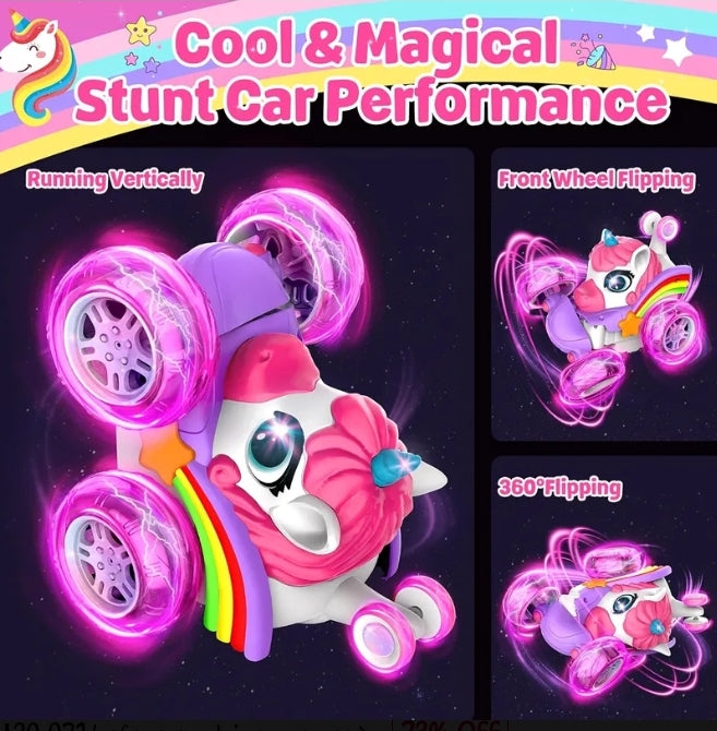 Unicorn LED Stunt Remote Control Car (USB Rechargeable)