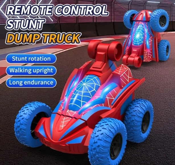 Stunt 360° Remote Control Dump Truck with LED Lights