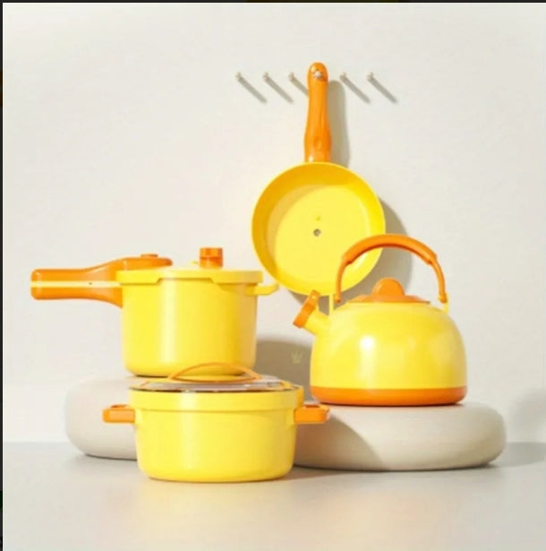 Kids Pretend Play Kitchen Set (Complete Cooking & Tea Set)