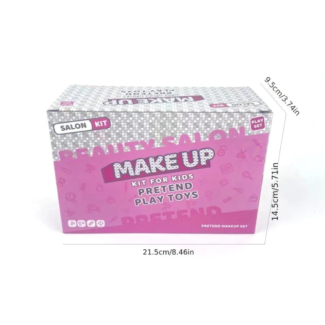 Kids Beauty Salon Pretend Play Set (Make-Up & Barber Shop Kit)