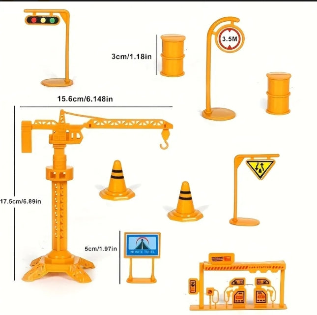 Mini Construction Excavator Truck Playset