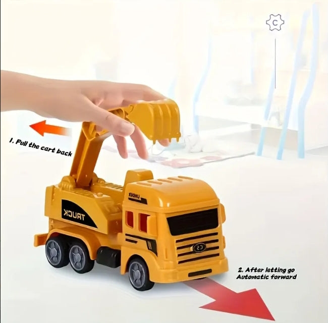 Mini Construction Excavator Truck Playset