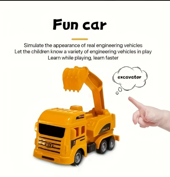 Mini Construction Excavator Truck Playset