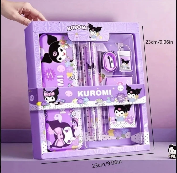 Cute Character 12-Piece Kids Stationery Gift Set (Kuromi)