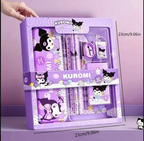 Cute Character 12-Piece Kids Stationery Gift Set (Kuromi)