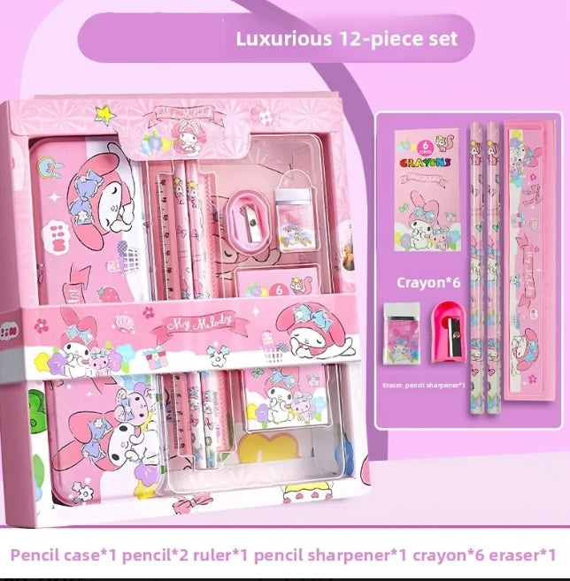 Cute Character 12-Piece Kids Stationery Gift Set (Kuromi)