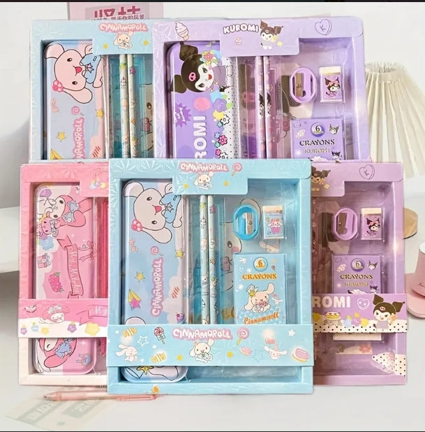 Cute Character 12-Piece Kids Stationery Gift Set (Kuromi)