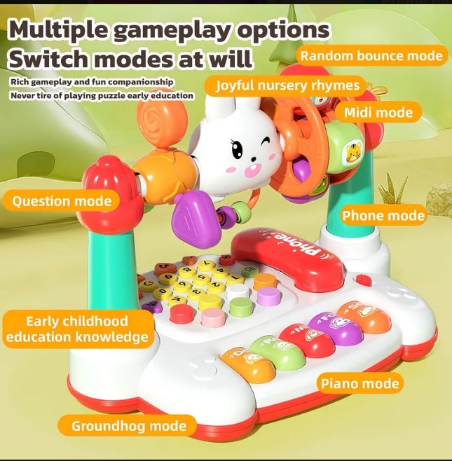 Musical Learning Activity Cube (Baby Piano & Phone Playset)