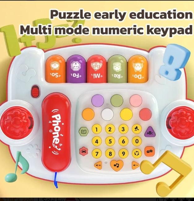 Musical Learning Activity Cube (Baby Piano & Phone Playset)