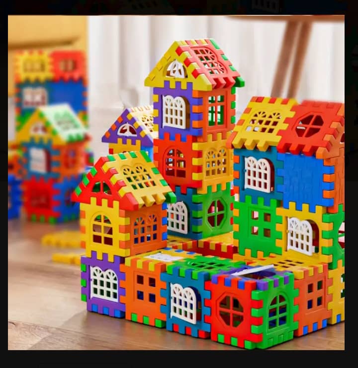 Large House Building Blocks Construction Set for Kids
